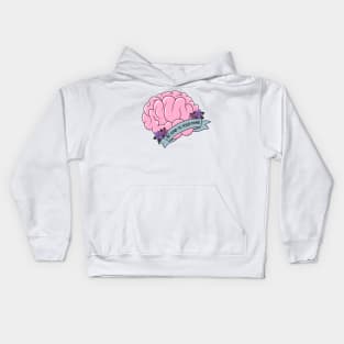 Brain - Be kind to your mind Kids Hoodie